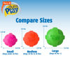 Picture of Hartz DuraPlay Ball Squeaky Latex Dog Toy, Neon Green, Neon Pink & Neon Orange, Large 3 Count Pack