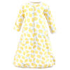 Picture of Hudson Baby Unisex Baby Cotton Wearable Sleeping Bag, Sack, Blanket, Lemon Daisy Long Sleeve, 0-3 Months