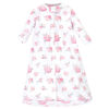 Picture of Hudson Baby Unisex Baby Cotton Long-Sleeve Wearable Sleeping Bag, Sack, Blanket, Basic Pink Floral, 12-18 Months