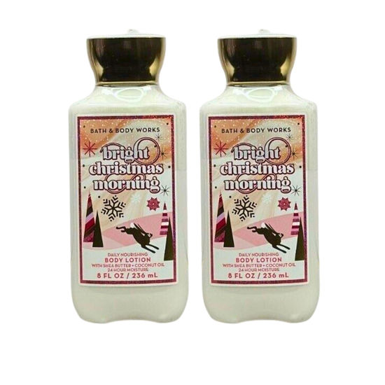 Picture of Bath & Body Works Body Lotion Pack of 2, 8oz Each (Bright Christmas Morning)