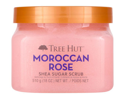 Picture of Tree Hut Moroccan Rose Shea Sugar Scrub, 18 oz, Ultra Hydrating and Exfoliating Scrub for Nourishing Essential Body Care