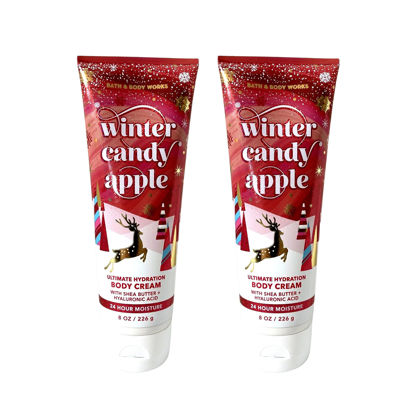 Picture of Bath & Body Works Ultimate Hydration Body Cream (Winter Candy Apple), 8.00 Ounce (Pack of 2)