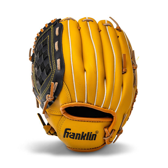 Picture of Franklin Sports Baseball and Softball Glove - Field Master - Baseball and Softball Mitt Tan, 10.5"