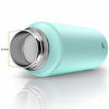 Picture of Letsfit Insulated Water Bottle with Straw Lid and Flex Cap, Double Stainless Steel Flask, Light Blue, 32oz