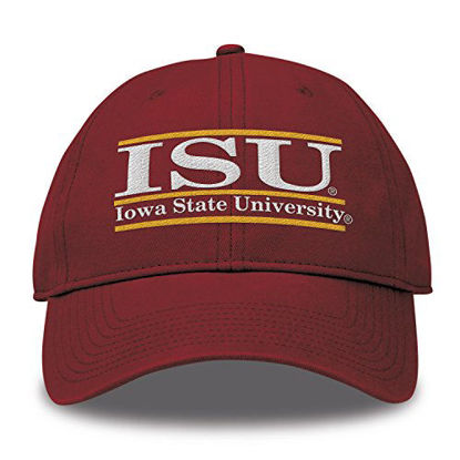 Picture of The Game NCAA Iowa State Cyclones Bar Design Classic Relaxed Twill Hat, Cardinal, Adjustable