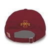 Picture of The Game NCAA Iowa State Cyclones Bar Design Classic Relaxed Twill Hat, Cardinal, Adjustable