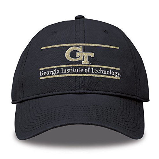 Picture of The Game NCAA Georgia Tech Bar Design Classic Relaxed Twill Hat, Navy, Adjustable