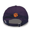 Picture of The Game NCAA Clemson Tigers Bar Design Classic Relaxed Twill Hat, Purple, Adjustable