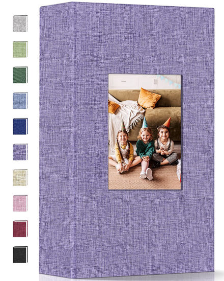 Picture of Popotop Photo Album 4x6-420 Photos Photo Books with 420 Horizontall Pockets,Linen Cover Albums for Family Wedding Anniversary Baby Vacation Pictures