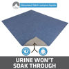 Picture of Drymate Original Cat Litter Mat, Contains Mess from Box, Protects Floors, Urine-Proof, Machine Washable, Soft on Kitty Paws, Absorbent, Waterproof (USA Made, Recycled Content) (29”x36”)(Blue Stucco)