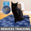 Picture of Drymate Original Cat Litter Mat, Contains Mess from Box, Protects Floors, Urine-Proof, Machine Washable, Soft on Kitty Paws, Absorbent, Waterproof (USA Made, Recycled Content) (29”x36”)(Good Blue)