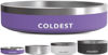 Picture of Coldest Dog Bowl - Anti Rust Metal & Non Slip Dog Bowls Large, Spill Proof Heavy Duty 3 Layers Insulated Dog Bowl - Food and Water Bowl for Dogs, Cats & Pets, Dishwasher Safe (21 oz, Galaxy Purple)