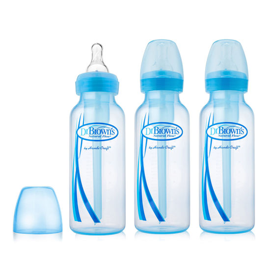 Picture of Dr. Brown's Options Baby Bottles, Blue, 8 Ounce