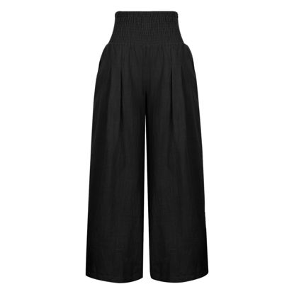 Picture of My Orders, Linen Pants for Women Summer High Waisted Wide Leg Pants Casual Elastic Waist Palazzo Pants Beach Pants with Pockets tv Deals 2023