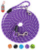 Picture of Long Rope Leash for Dog Training 16FT 30FT 50FT 100FT, Reflective Threads Check Cord Recall Training Agility Dog Lead for Large Medium Small Dogs, Dog Tie-out cable for Playing, Camping, or Backyard