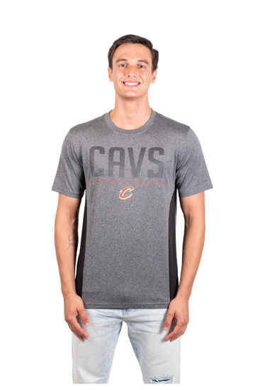 Picture of Ultra Game NBA Cleveland Cavaliers Mens Active Tee Shirt, Charcoal Heather, Small