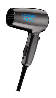 Picture of Conair Travel Hair Dryer with Dual Voltage, 1875W Compact Hair Dryer with Folding Handle, Travel Blow Dryer