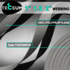 Picture of TECEUM 1.5 Inch Webbing - Light Gray - 25 Yards - 1.5” Webbing for Climbing Outdoors Indoors Crafting DIY nw