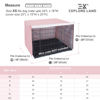 Picture of Explore Land Pattern Dog Crate Cover for 24 Inches Wire Cage, Heavy-Duty Polyester Indoor Pet Kennel Covers Universal Fit for 1 2 3 Doors Standard Metal Crate (Princess Pink)