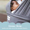 Picture of Sleepy Wrap Stretchy Ergonomic Baby Carrier Sling for Newborns to Toddlers - Hands-Free Lightweight Baby Wrap 7-35 lbs (Dark Grey)