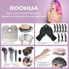 Picture of ROOHUA 28Pcs Hair Dye Coloring Kit- Hair Tinting Bowl, Hair agitator, Dye Brush, Ear Cover, Hairpin, Hair Coloring Cape For Hair Coloring Hair Dye Tools (28PCS)