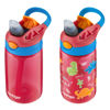 Picture of Contigo Kids Water Bottle with Redesigned AUTOSPOUT Straw, 14oz., 2 Pack, Blue Poppy and Watermelon & Blue Poppy with Dinos