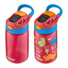 Picture of Contigo Kids Water Bottle with Redesigned AUTOSPOUT Straw, 14oz., 2 Pack, Blue Poppy and Watermelon & Blue Poppy with Dinos