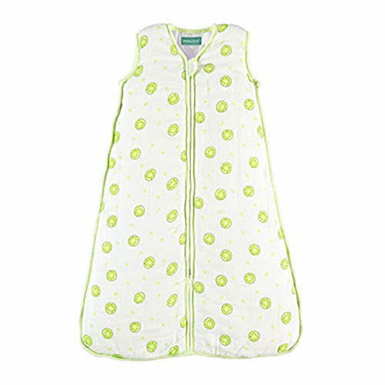 Picture of molis&co Baby Sleep Bag and Sack 6-12 Months , Super Soft and Light Muslin Wearable Blanket , Unisex Kiwi Print 30.3" 0.5 TOG