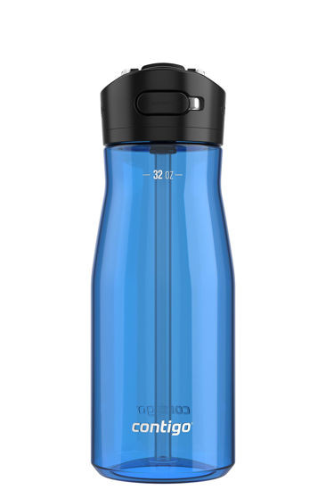 Picture of Contigo Ashland 2.0 Leak-Proof Water Bottle, 32oz., Blue Poppy