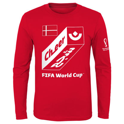 Picture of Outerstuff Mens FIFA World Cup Penalty Long Sleeve Tee, Red, X-Large