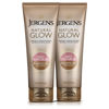 Picture of Jergens Natural Glow Self Tanner Lotion, Daily Sunless Fake Tanning, Medium to Deep Skin Tone, Daily Moisturizer, featuring Antioxidants and Vitamin E, 7.5 oz (2 Pack)