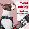 Picture of rabbitgoo Dog Harness for Large, No Pull Pet Harness with 3 Buckles, Adjustable Soft Padded Dog Vest with Instant Control Handle, Easy Walking Reflective Pet Vest for Extra Large Dogs, Red, XL