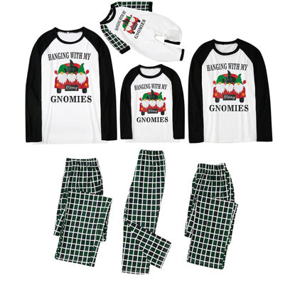 Picture of Black Of Friday Sales Christmas Pjs Matching Sets Matching Family Christmas Shirts Pijamas De Navidad Christmas Pajamas Pants Red And Green Plaid Pajama Pants