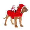 Picture of BWOGUE Santa Dog Costume Christmas Pet Clothes Santa Claus Riding Pet Cosplay Costumes Party Dressing up Dogs Cats Outfit for Small Medium Large Dogs Cats