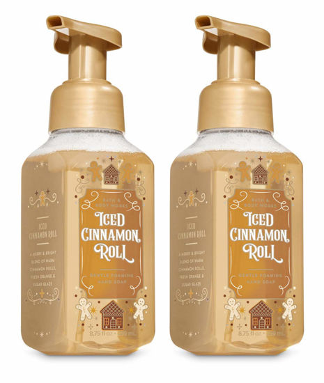 Picture of Bath and Body Works Iced Cinnamon Rolls Gentle Foaming Hand Soap, 2-Pack 8.75 Ounce (Iced Cinnamon Rolls)