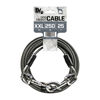 Picture of BV Dog Tie Out Cable 25 Feet - Dog Leads for Yard Heavy Duty - Up to 250 Pounds | Tie Out Cable for Dogs, Reflective Dog Lead, Dog Cable 25ft | Rust Free Dog Chain for Yard Outdoor (Gray)