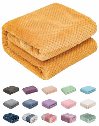 Picture of Fuzzy Throw Blanket, Plush Fleece Blankets for Adults, Toddler, Boys and Girls, Warm Soft Blankets and Throws for Bed, Couch, Sofa, Travel and Outdoor, Camping (Throw(50"x70"), L-Banana)