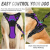 Picture of BARKBAY No Pull Dog Harness Front Clip Heavy Duty Reflective Easy Control Handle for Large Dog Walking(Purple,M)