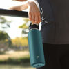 Picture of Letsfit Insulated Water Bottle with Straw Lid and Flex Cap, Double Stainless Steel Flask, Deep Green, 24oz