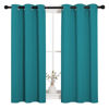 Picture of NICETOWN Room Darkening Curtains 45 inch Length 2 Panels, Thermal Insulated Grommet Blackout Curtains for Modern Casual Elegant Bedroom Kids Room Theme Decoration (Peacock Teal, 2 Pieces, W34)