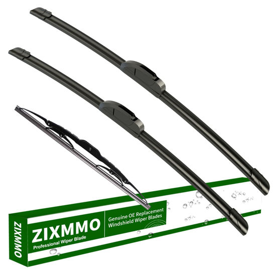 Picture of ZIXMMO 21"+21" windshield wiper blades with 11" Rear Wiper Blades Set Replacement for 1999-2004 Jeep Grand Cherokee，2007-2016 Patriot -Original Factory Quality，Easy DIY Install (Set of 3)