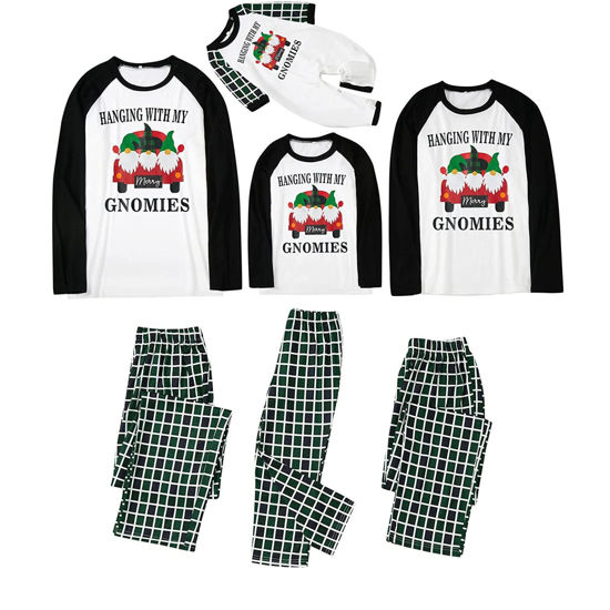 Picture of Black Of Friday Sale Matching Family Christmas Pajamas Matching Couples Pajamas Family Christmas Sweaters Pijamas De Navidad Family Swimsuits Matching Set