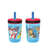 Picture of Zak Designs Paw Patrol Chase & Marshall Toddler Cups, 15oz, Leak-Proof with Straw