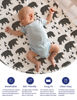 Picture of Baby Crib Fitted Sheet Bear, TotAha Buttery Soft Baby Crib Sheets 2 Pack, Crib Mattress Fitted Sheet, Ultra Breathable Baby Sheets 28x52 Inch Fits Standard Crib