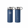 Picture of IRON °FLASK Sports Water Bottle - Wide Mouth with 3 Spout Lids - Stainless Steel Gym & Outdoor Bottles for Men, Women & Kids - Double Walled, Insulated Thermos, Metal Canteen - Twilight Blue, 18 Oz