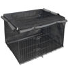 Picture of Explore Land Dog Crate Cover for 24 Inches Wire Cage, Heavy-Duty Lattice Pet Kennel Covers Compatible with 1 2 3 Doors Standard Metal Crate (Black)