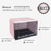 Picture of Explore Land Pattern Dog Crate Cover for 30 Inches Wire Cage, Heavy-Duty Polyester Indoor Pet Kennel Covers Universal Fit for 1 2 3 Doors Standard Metal Crate (Princess Pink)