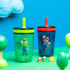 Picture of Zak Designs The Super Mario Bros. Movie Kelso Toddler Cups For Travel or At Home, 15oz 2-Pack Durable Plastic Sippy Cups With Leak-Proof Design is Perfect For Kids (Mario & Luigi)