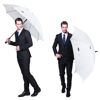 Picture of G4Free 62 Inch Automatic Open Golf Umbrella Extra Large Oversize Double Canopy Vented Windproof Waterproof Stick Umbrellas(White)