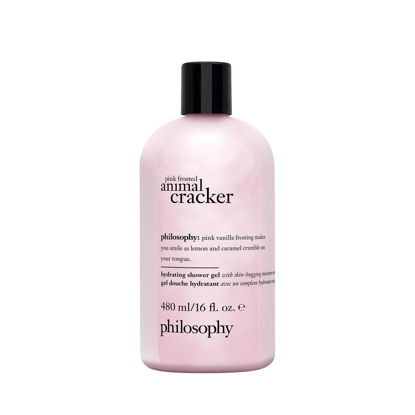 Picture of philosophy hydrating shower gel pink frosted animal cracker